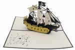 3D Karte Piratenschiff